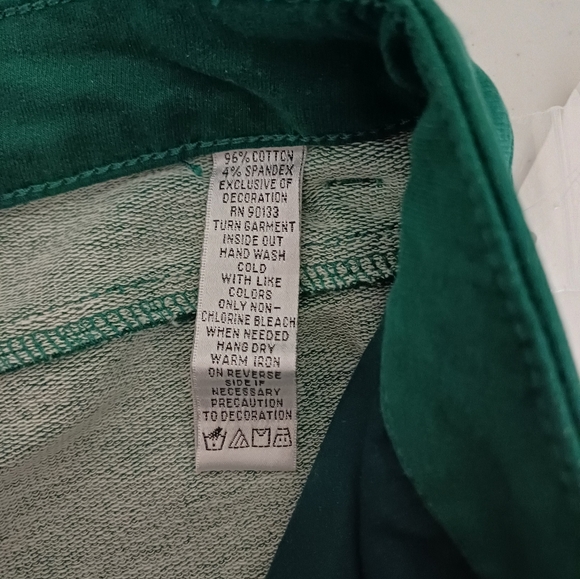 NWT Quacker Factory Jeans Bootcut Dream Jeannes Hunter Green Size 14 A210151 - Picture 7 of 9